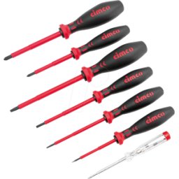 CIMCO 117802 - 7 piezas VDE electricista destornillador conjunto