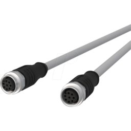 METZ CONNECT MC 142MNA22020 - Cable de sensor, M12, 8 polos, KU > KU, 2 m
