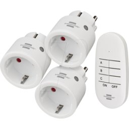 BRENNENSTUHL BRE 1507070 - Juego de interruptores inalámbricos Comfort-Line Mini, 3