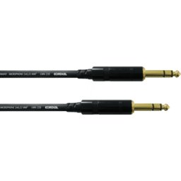 CORDIAL CFM-VV 0,9 - Cable de conexión simétrico, conector jack de 6,3 mm, 0,9