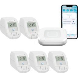 HOMEMATIC IP HMIP HAP2-ETRVB5 - Paquete de inicio de calefacción para 5 radiadores