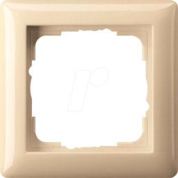 GIRA55 RA1 CWG - Marco blanco crema brillante, simple