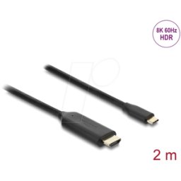 DELOCK 80599 - Cable USB Type-C™ a HDMI (Modo DP Alt) 8K 60 Hz con función HDR