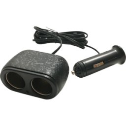 FREI KFZ 019012 - Enchufe de coche, doble, 12 V, 10 A, 2 m
