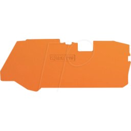 WAGO 2110-1292 - Placa de terminación e intermedia, 1 mm, naranja