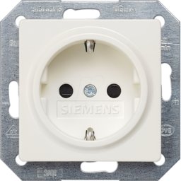 SIEMENS SIE 5UB1518 - DELTA i-System, enchufe de contacto protector blanco titanio 10/