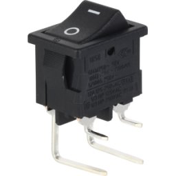 MARQUARDT MAR 1858.4205 - Rocker switch ON - OFF, 2 pines, negro