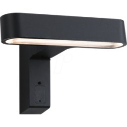 PAULMANN PLM 94548 - Luz de pared, 6 W, 450 lm, 3000 K, IP44, Sensor de movimiento