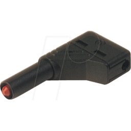 HIRSCHMANN TEST & MEASUREMENT LAS S-W SW - Conector de seguridad para laboratorio, acodado, negro