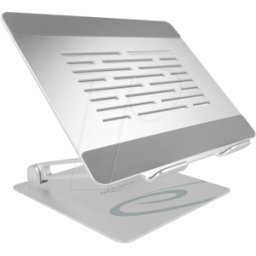 DELOCK 18414 - Soporte para tableta y ordenador portátil ajustable de aluminio