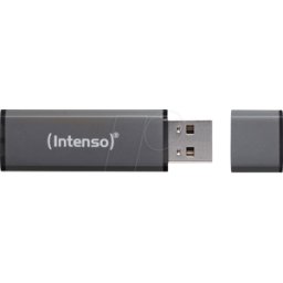 INTENSO 3521495 - Memoria USB, USB 2.0, 128 GB, aluminio Line antracita