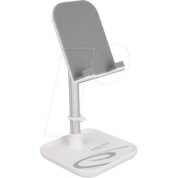 DELOCK 18407 - Soporte telescópico para smartphones y tabletas con almacenamien