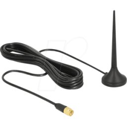 DELOCK 12416 - Antena con base magnética, 4G, WLAN, Bluetooth, 2 m