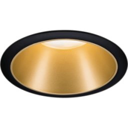 PAULMANN PLM 93403 - Luminaria empotrada led Cole, 1 x 6,5 W, 2700 K, negro mate/oro