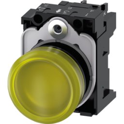 SIEMENS ACT02 6AA30-1AA0 - Avisador luminoso, 22 mm, redondo, plástico, amarillo, co