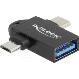 DELOCK 60739 - Adaptador USB 3.1 C + enchufe Micro-B > enchufe A