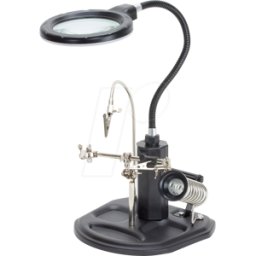 SINTRON SIN 207714 - Soporte para circuitos impresos, con lupa LED, cuello de cisne,