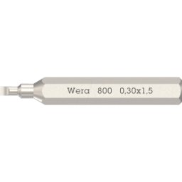 WERA 05058104001 - Micro bit ranurado 0.3x1.5x30