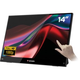 VERBATIM 32400 - 35.6cm monitor, 16: 9, 1080p, tacto, USB-C.