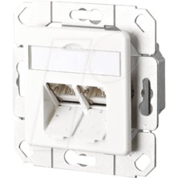 METZ CONNECT BTR 1307381102-I - E-DAT CAT.6 2 puertos UCK blanco puro RAL9010