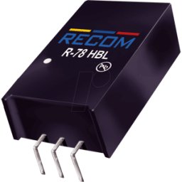 RECOM R-78HB24-03L - R78HB Convertidor DC-DC, 36-72 Vin, Único, 24 Vout, 300 m