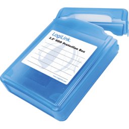 LOGILINK UA0133 - Caja de protección de discos duros para 1x 3,5", azul