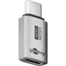 GOOBAY 74447 - Adaptador USB 4.0, conector C a conector hembra, recto