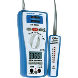 PEAKTECH 3365 - Comprobador de red con multímetro digital
