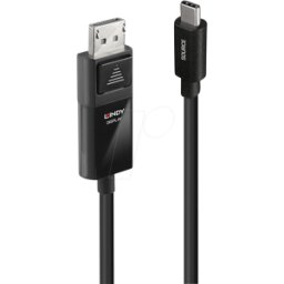 LINDY 43341 - Cable adaptador, USB-C > DP, 8K 60Hz, HDR, 1,0 m