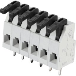 RIA CONNECT AST 025-06 - Pinza de fuerza elástica, 6 polos, diámetro 0,08 -