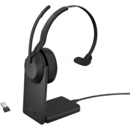 JABRA JA 25599-899-989 - Auriculares, Evolve2 55, Link380a, MS, Mono, incl. estación de c