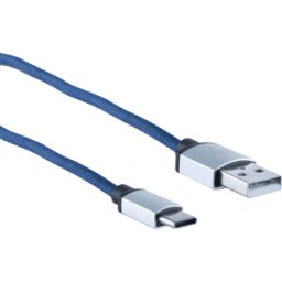 SHIVERPEAKS SHVP BS1450030 - USB-A plug > USB tipo C plug, jeans azul 2m..