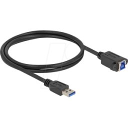 DELOCK 80485 - Cable USB 5 Gbps USB Tipo-A macho a USB Tipo-B hembra para insta