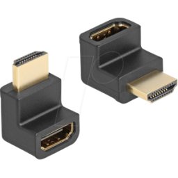 DELOCK 66458 - Adaptador HDMI macho < HDMI hembra, 90°, 8K 60 Hz