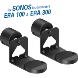 MYWALL MYW HS47L - Soporte de pared para SONOS era 100 & 300, juego de 2, negro