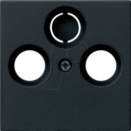 GIRA55 COAX SW - Cubierta para antena coaxial socket negro mate