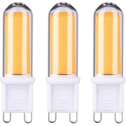PAULMANN PLM 29045 - Lámpara LED G9, 4,6 W, 470 lm, 2700K, paquete de 3