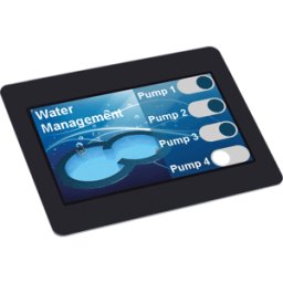 DISPLAY VISIONS EA UNITFTS043-AT - Panel táctil miniatura 4,3" TFT, gráficos, memoria, táctil PCAP