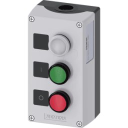 SIEMENS SIE 1803-0AB00 - Pulsadores 22 mm - 3 pliegues, 1 OE/1 S, rojo/verde, luz indicad