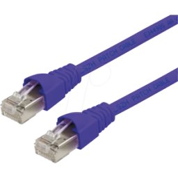 TELEGÄRTNER TG 100008027 - Cable de conexión RJ45 Cat.6a S/FTP 1 m lila