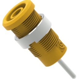 ELECTRO PJP PJP 3267-C-J - Conector hembra tipo banana de seguridad, 4 mm, pasador de conta