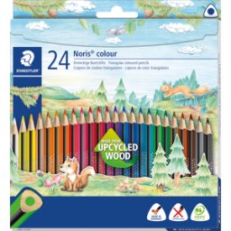 STAEDTLER 187C24 - Lápiz de color, 3 mm, forma triangular, 24 colores