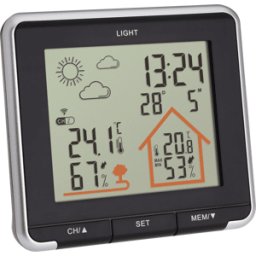 TFA DOSTMANN TFA 35115301 - Radio estación meteorológica VIDA, negro