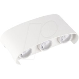 OPTONICA OPT 7410 - Lámpara de pared, 6 W, 3000 K, 480 lm, blanco, IP 65