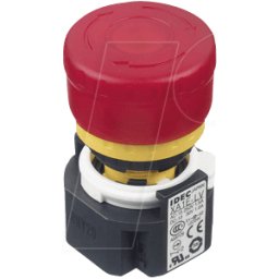 IDEC ID XA1ELV302Q4R - Interruptor de parada de emergencia XA, 29 mm, 2 NC