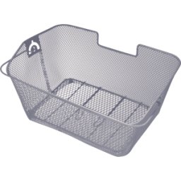 FREI BIKE 46334 - Bicicleta: Cesta de bicicletas, trasera, 22 litros, plata