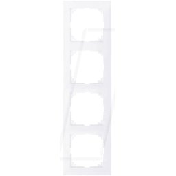 MERTEN EL MPU 4040-3625 - M-PURE, marco, cuádruple, blanco activo, brillante