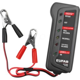 EUFAB KFZ 16599 - Comprobador de baterías de coche, 12 V