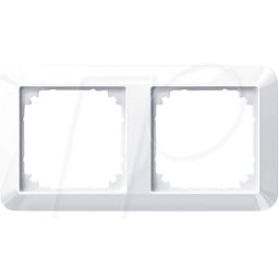 MERTEN EL 1M 389225 - 1-M, marco, doble, blanco activo, brillante, antibacteriano