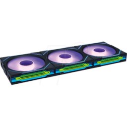 LIAN LI LIAN 12RSLIN1W3B - UNI FAN SL-INF Inalámbrico, Inverso, 3x 120 mm, negro